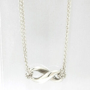 Tiffany Co Infinity Silver Pendant